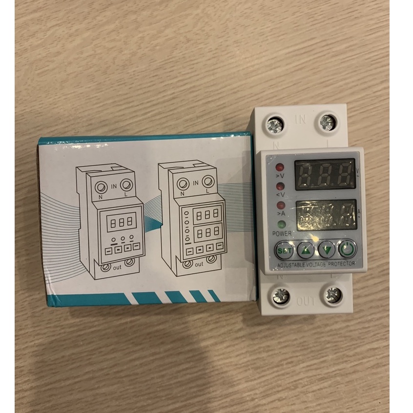 Rơ le bảo vệ dòng áp AVP-63 bảo vệ cao áp, thấp áp, quá dòng 63A 220/230VAC