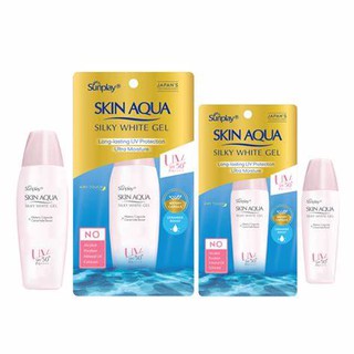 Gel Chống Nắng Dưỡng Trắng Da Sunplay Skin Aqua Silky White Gel SPF50+/PA++++ 70g