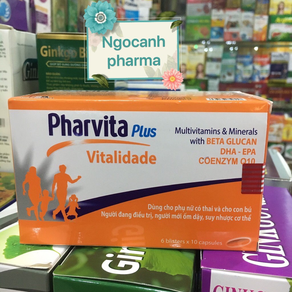 Pharvita Plus Bổ Sung Vitamin Và Khoáng Chất 60v