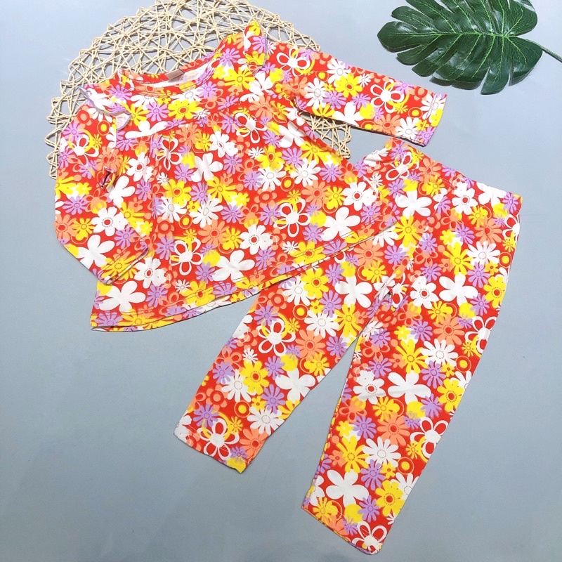 Bộ bé gái tay dài quần dài
