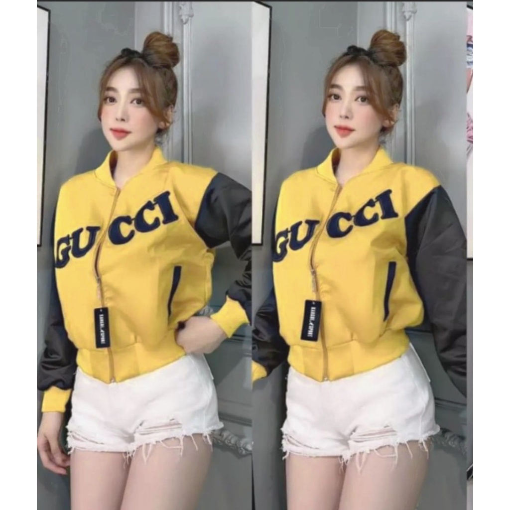 Áo Khoác Dù Dáng Thể Thao Phối Chữ Siu Xinh - Hàng Y Hình