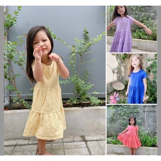 Sale đầm cotton cho bé gái 2y-6/7y