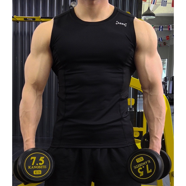 [ GYMEN ] Áo Thun Ba Lỗ Thể Thao Nam 3 lỗ   giải trí đàn hồi cao chạy bộ  tập thể dục  bóng rổ áo ba lỗ  rộng rãi  màu trơn  cỡ lớn  huấn luyện ngoài trời
