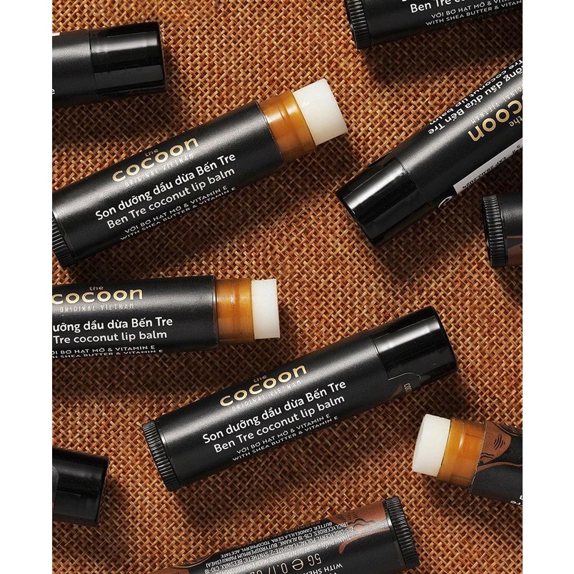 Cocoon Son Dưỡng Môi Dầu Dừa Coconut Lip Balm 5g