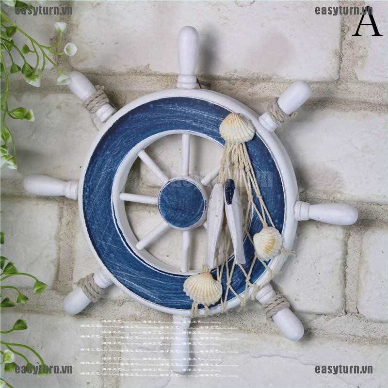 Mô hình bánh lái tàu Địa Trung Hải treo tường trang trí