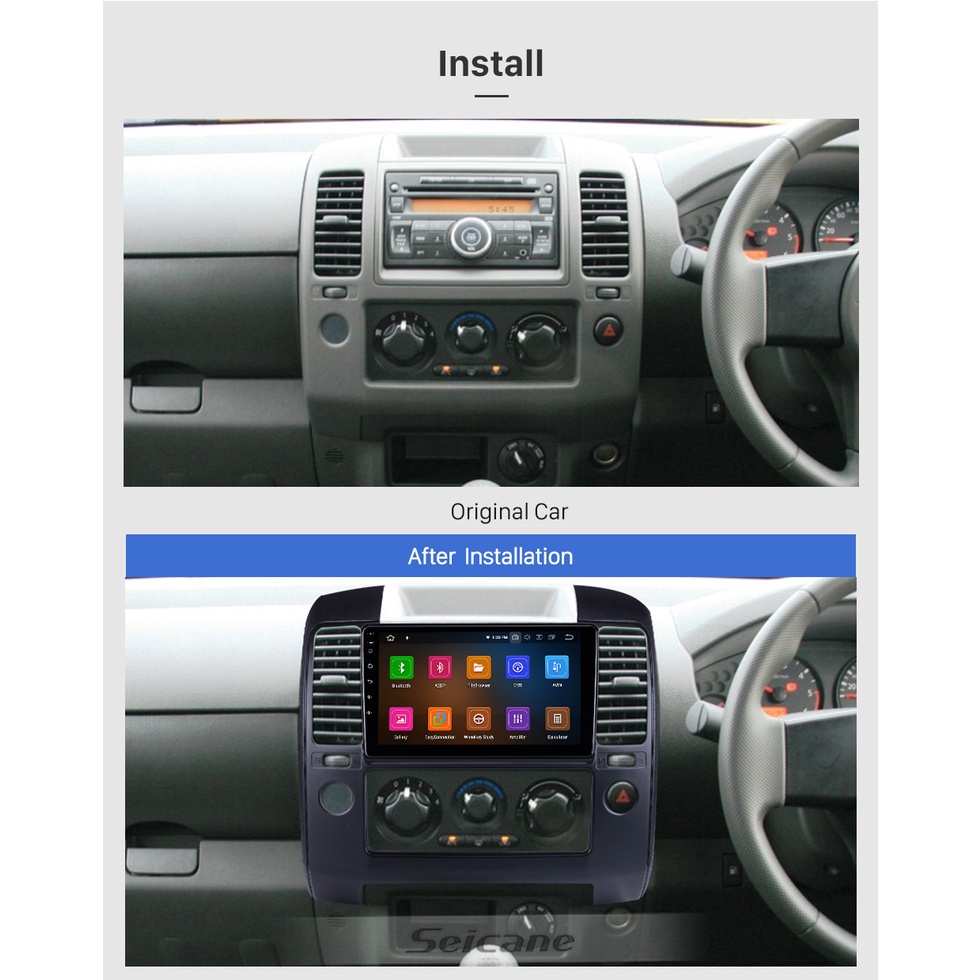 Mặt dưỡng màn hình android NISSAN NAVARA 2006 2007 2008 2009 2010 2011 2012 2013 2014 2015 2016 2017 2018 2019 2020 2021