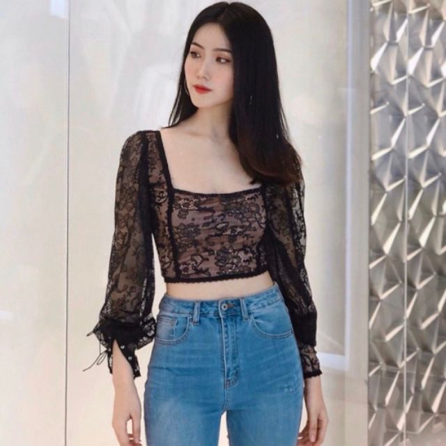 Áo Croptop, Áo ren cổ U