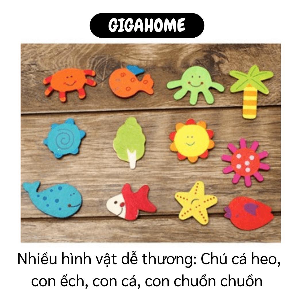 Miếng dán trang trí tủ lạnh   GIÁ VỐN]  combo 12 Miếng dán tủ lạnh hình thú ngộ nghĩnh, dễ thương 5720