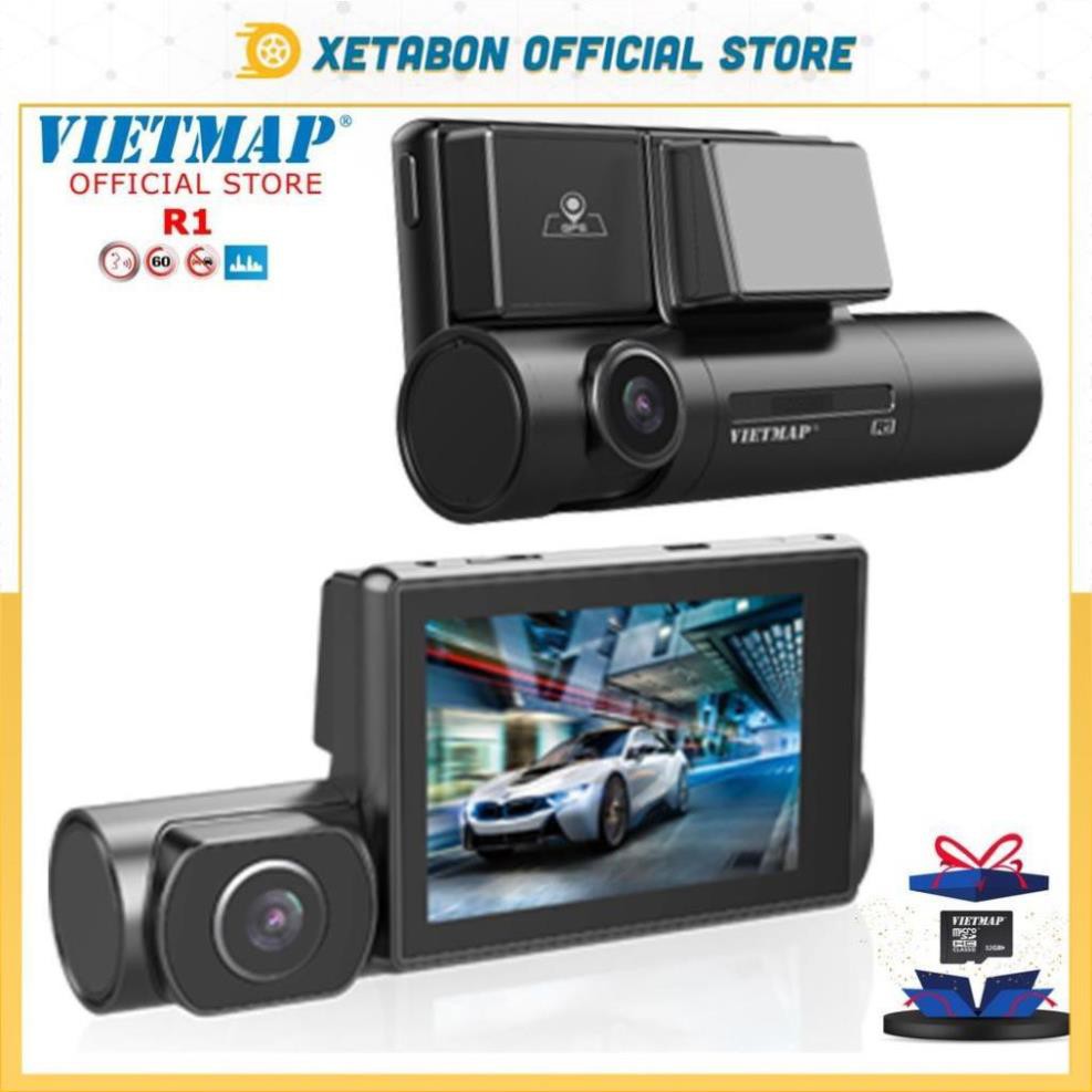 VIETMAP R1 - Camera Hành Trình Cảm Ứng - Cảnh Báo Giao Thông - Cảnh Báo Tốc Độ, Màn Hình OLED + Kết Nối Wifi