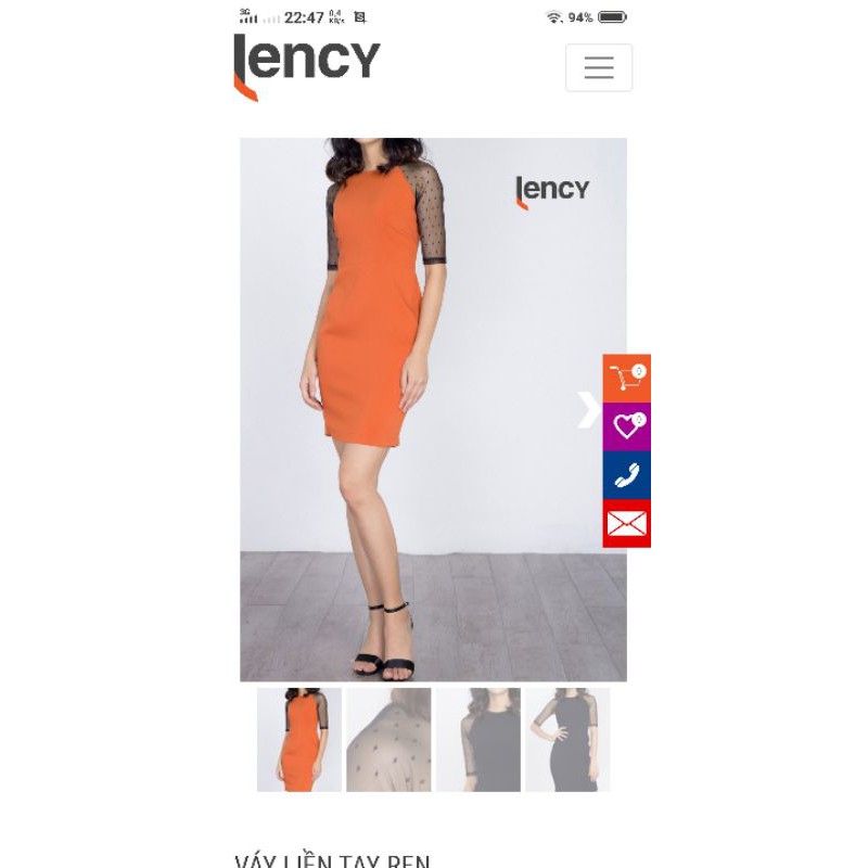 Váy liền thương hiệu Lency