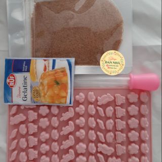 Set nguyên vật liệu làm kẹo chíp 4 món