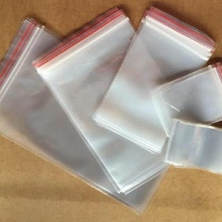 (100g) TÚI ZIPPER CHỈ ĐỎ NHIỀU SIZE LỰA CHỌN