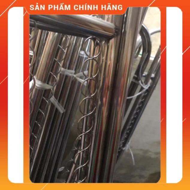 ♥️ [Hỏa tốc 1H] Giàn phơi quần áo kép inox, giá phơi quần áo ĐƠN - KÉP inox 201 (có khuyên)