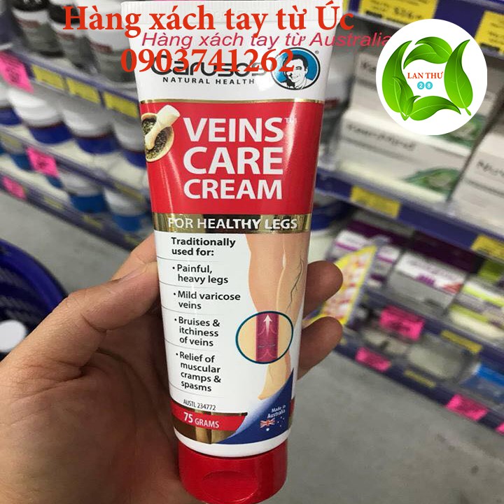 KEM BÔI GIẢM MẠCH MÁU - TỈNH MẠCH VEINS CARE Cream Caruso's Natural Health