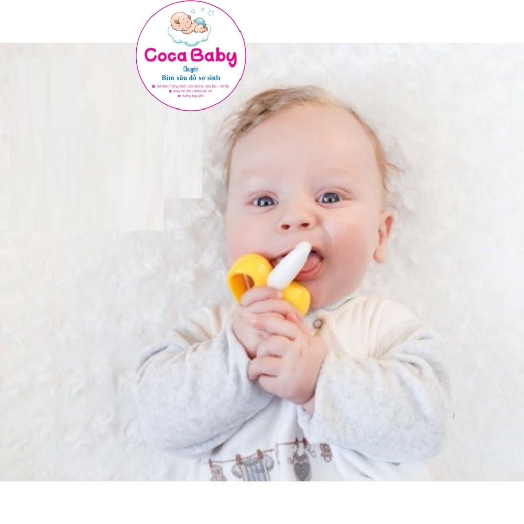 Ngậm nướu Silicon cho bé  GB-Baby hình hươu và chuối an toàn cho nướu lợi của bé⚡FREESHIP⚡
