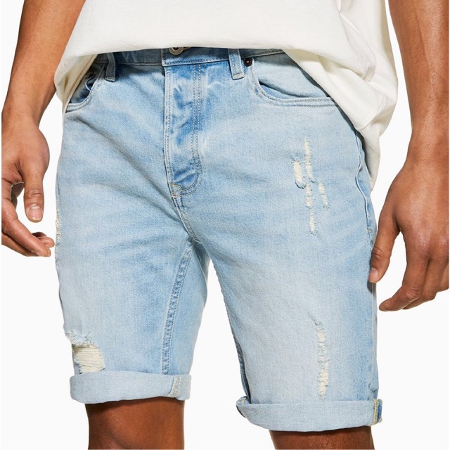 [TOPMAN]Quần ngố nam Denim Skinny Shorts