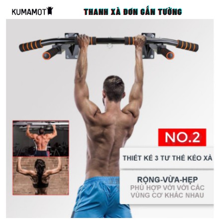 Xà đơn gắn tường đa năng Wall Pull Up Bar P90X, hỗ trợ tập gym hiệu quả