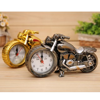 Đồng hồ để bàn mô hình xe máy sang trọng, đồng hồ báo thức trang trí độc lạ