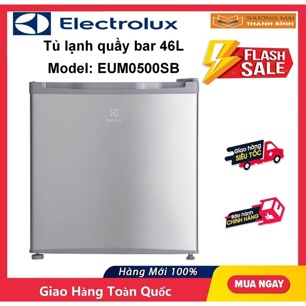 [Mã 44ELSALE2 giảm 7% đơn 300K] Tủ lạnh quầy bar Electrolux 46 lít EUM0500SB