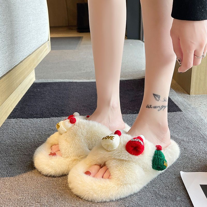 Dép Bông Đi Trong Nhà Chống Trượt Hình Hoạt Hình Dễ Thương Cho Nữ