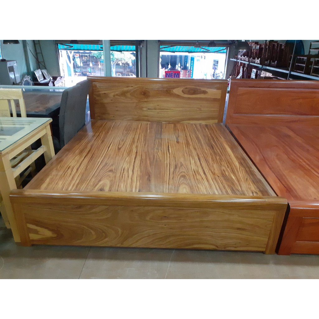 Giường gỗ hương xám dát phản 1m6 – 1m8 x 2m