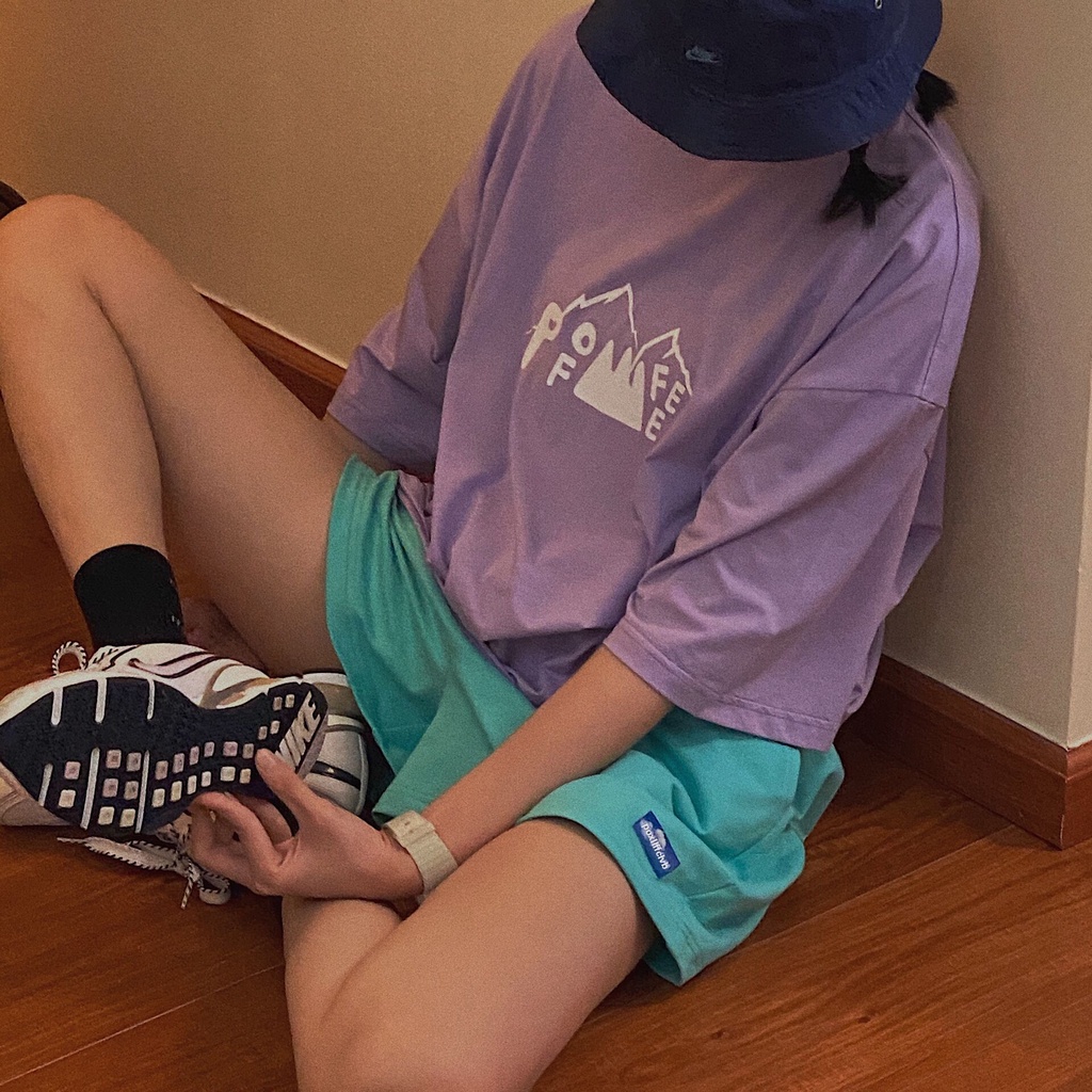 Xiaozhainv Quần short thể thao ống rộng thời trang Hàn Quốc mới năng động cho nữ