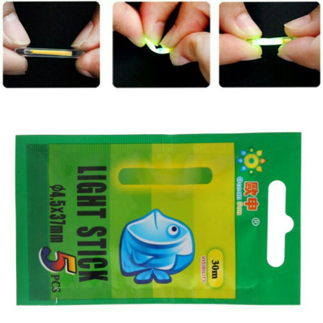 Phao bẻ phát sáng , cần câu cá