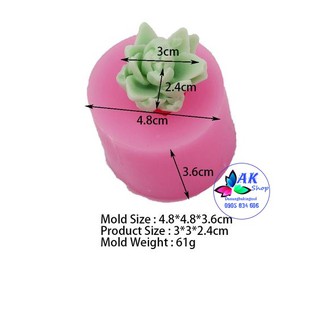 KHUÔN SILICON HOA SEN ĐÁ BI015 / 2506.582