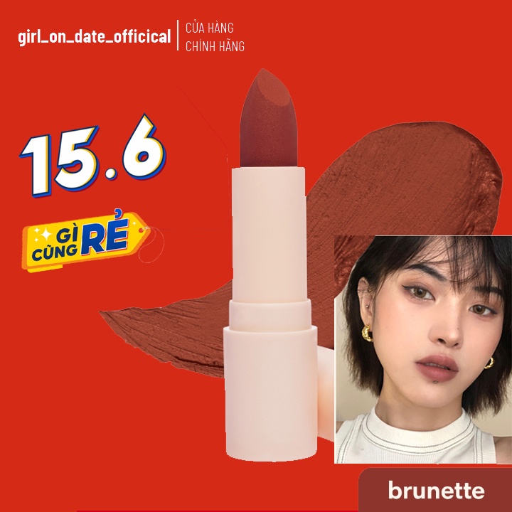 [CHÍNH HÃNG] Son thỏi Sunnies Face Fluffmatte in Brunette