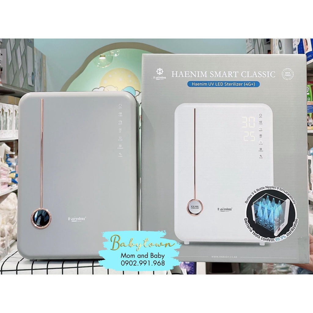 [CHÍNH HÃNG] Máy tiệt trùng bình sữa UV Haenim 4 Premium ( Bảo hành 3 năm )