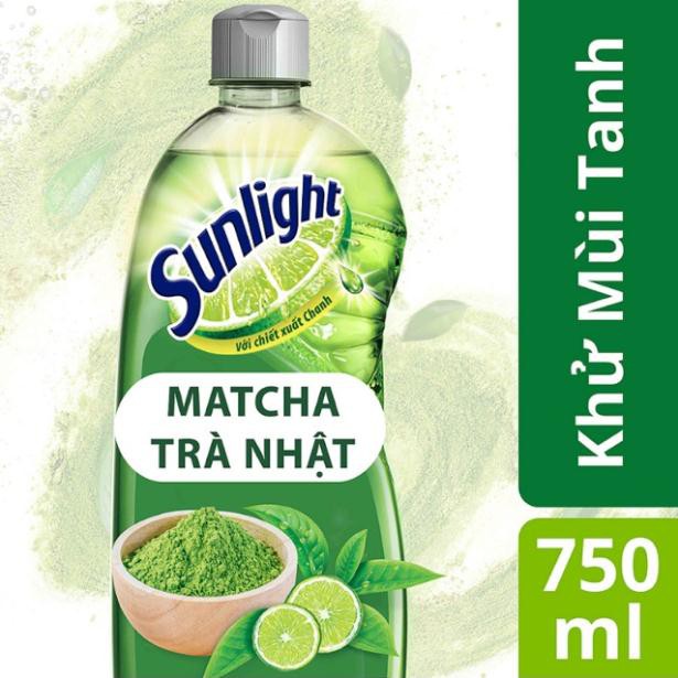 Nước rửa chén Sunlight Trà xanh chai 750g