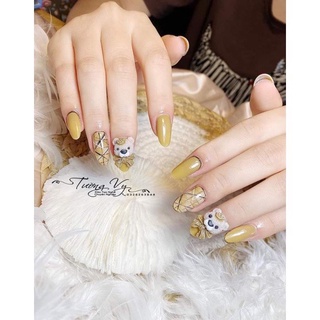 Gấu bột nail-Gấu nơ lẻ 1 con