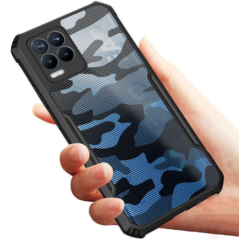 Ốp Điện Thoại Cứng Mỏng Chống Sốc Chống Rơi Họa Tiết Rằn Ri Cho OPPO Realme 8 4G 5G 8s 8i 5 6 7 8 Pro
