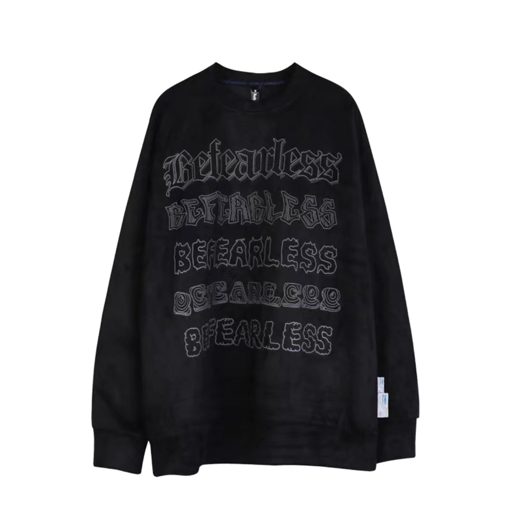 NRVP Mới Áo Thun Tay Dài Dáng Rộng In Chữ Phong Cách Hàn Quốc 2023