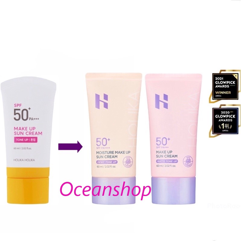 Kem chống nắng trang điểm Make Up Sun Cream Holika Holika SPF50+/PA+++