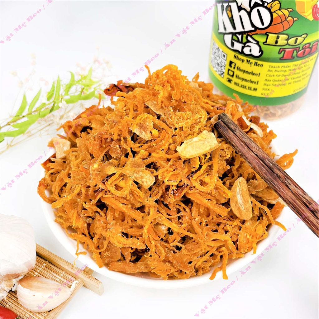 Khô gà bơ tỏi 300Gr ăn cực ngon | BigBuy360 - bigbuy360.vn