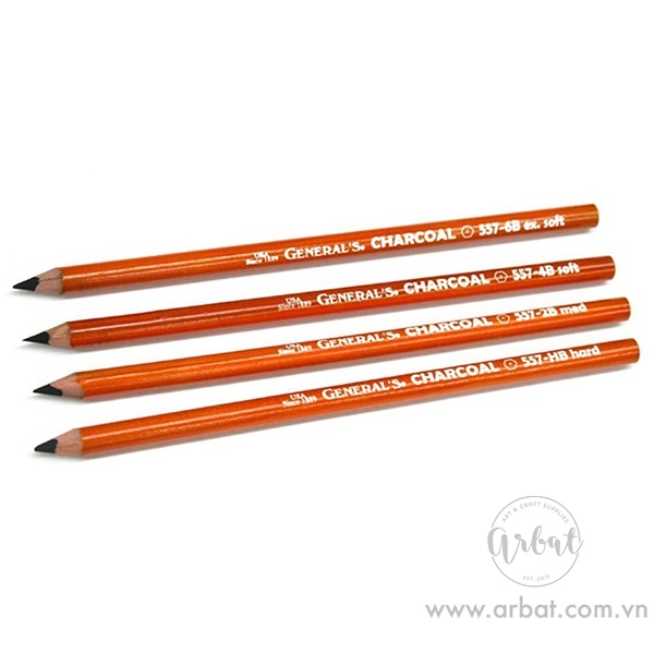 [ARBAT] Chì than, chì than trắng lẻ General Pencil