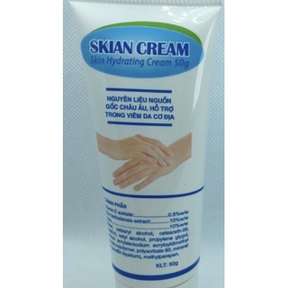 skian cream dữơng ẩm làn da bị tróc vảy và bệnh lí nứt nẻ gót chân, tay.