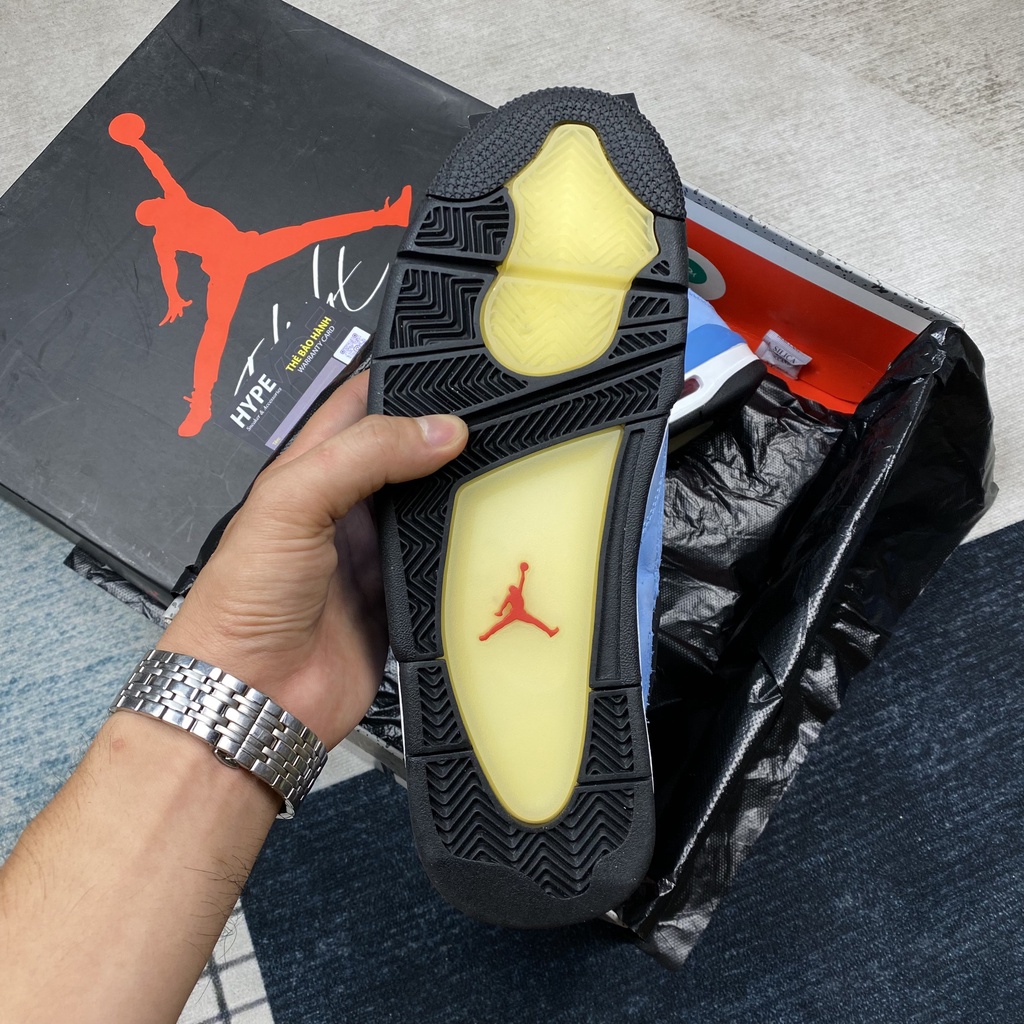 Giày sneaker Jordan 4 Travis Scott (giày bóng rổ  Xanh Đen ) - Hype Sneaker | Bản High Quality