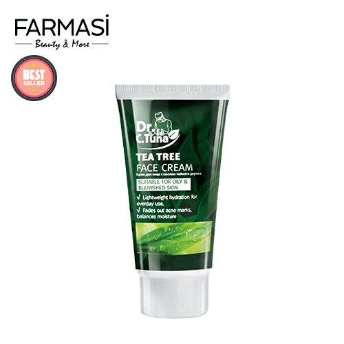 [Combo] Serum SOS 10ml & Kem Dưỡng Da Mặt 50ml Tea Tree Hỗ Trợ Cho Da Mụn & Da Dầu Farmasi