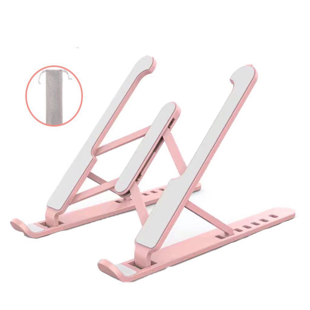 [Nhập Khẩu - LOẠI 1] Giá đỡ laptop stand nhựa ABS hỗ trợ tản nhiệt có thể gấp gọn chỉnh độ cao để laptop, ipad, macbook,