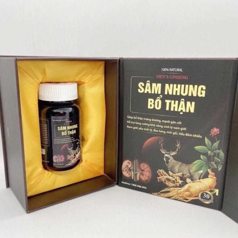 Viên uống tăng cường sinh lý nam Sâm Nhung Bổ Thận giảm đau lưng, mỏi gối, tiểu đêm nhiều - Hộp 30 viên