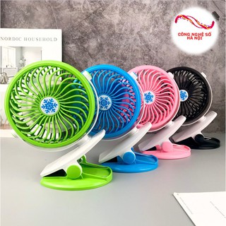 Quạt Sạc Pin Tích Điện F168 Chân Kẹp Bàn Kẹp Xe Đẩy Xoay 360 Độ, 3 Tốc Độ Gió, Màu Sắc Đa Dạng - chính hãng 🔥Giá Rẻ🔥