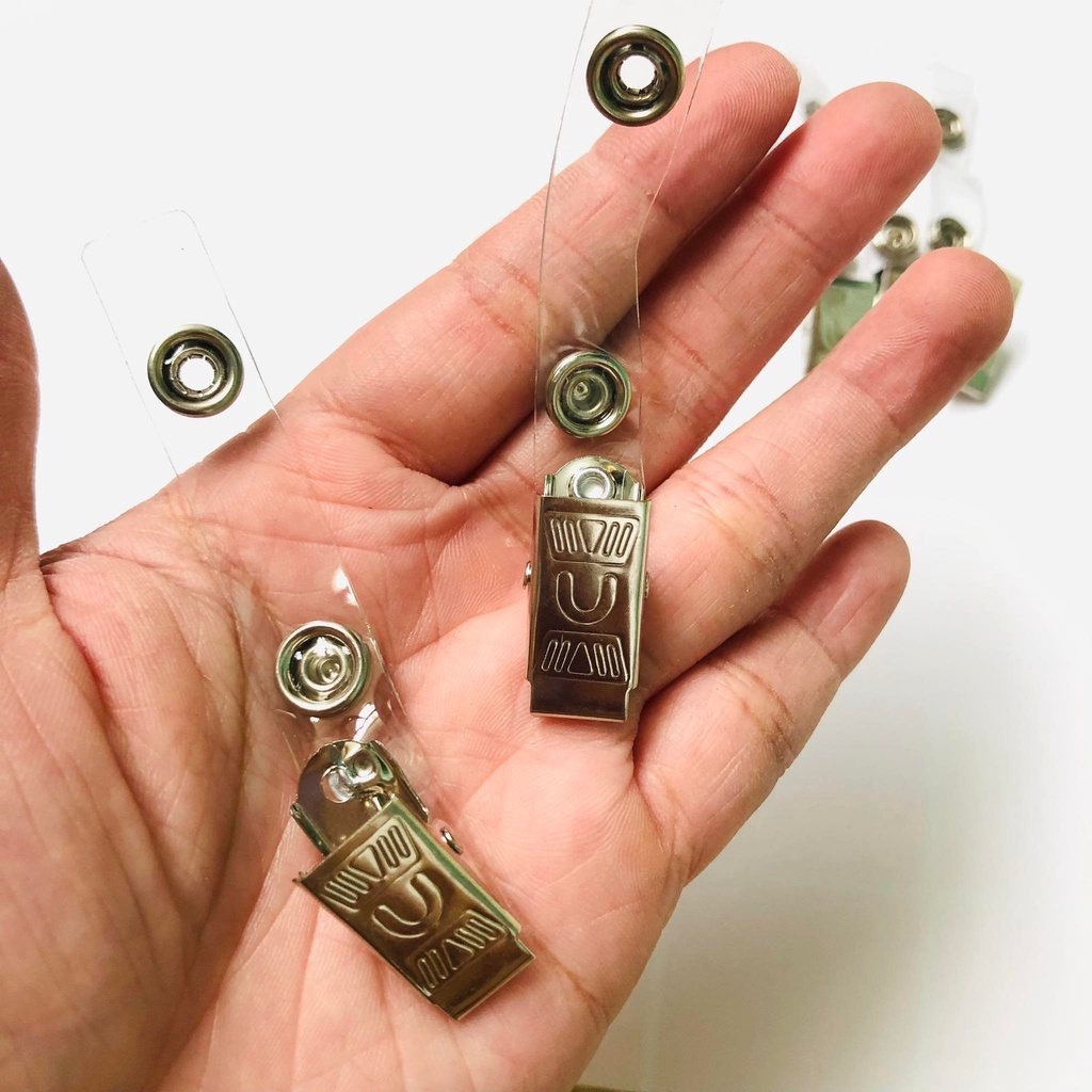 Kẹp thẻ bảng tên treo áo bằng thép