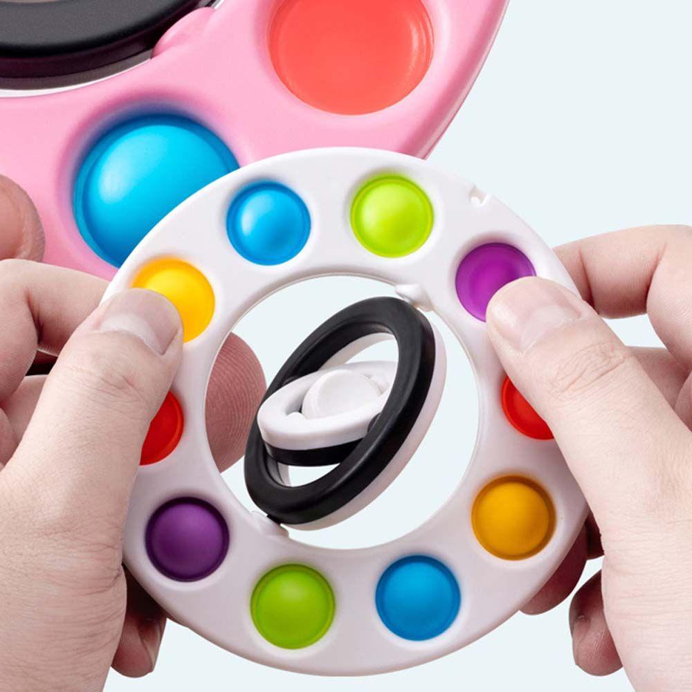 YIYU Con Quay Đồ Chơi Fidget Spinner BằNg Silicone GiúP GiảM stress Cho NgườI LớN / Trẻ Em