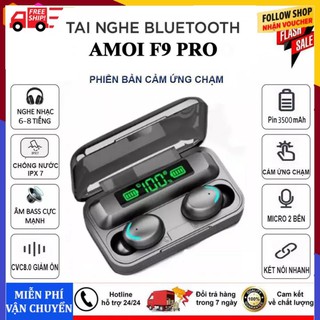 Tai Nghe Bluetooth  True Wireless F9 PRO TWS Bluetooth 5.0 -  Bản Quốc Tế -Tai nghe F9 pro Cảm ứng - Phiên bản 2020