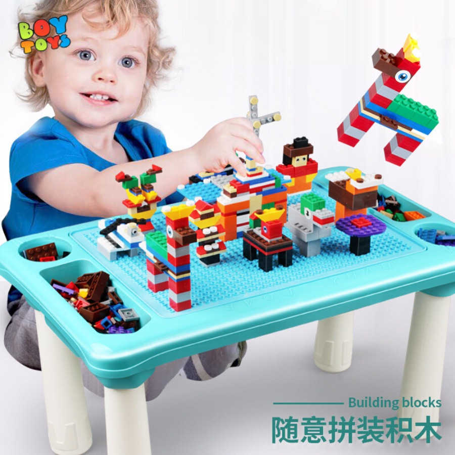 Bàn chơi xếp hình đa năng 300 chi tiết(lego nhỏ) cho bé thỏa sức sáng tạo (Learn Building Blocks)