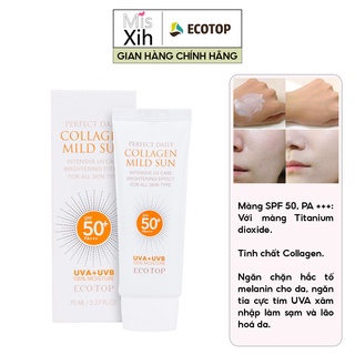 Kem chống nắng Ecotop Perfect Daily Collagen Mild Sun SPF50 70ml _ Ecotop Chính Hãng