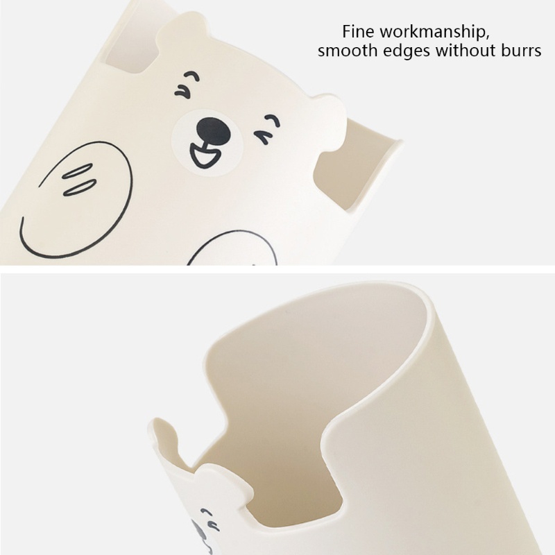 Hộp đựng bút/ cọ trang đIểm đa năng hình gấu dễ thương chất lượng cao dành cho nữ