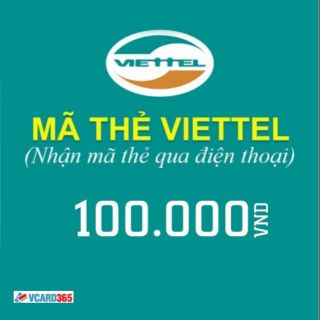 Thẻ viettel 100.000 vnd